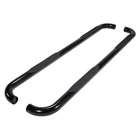 Trailfx TrailFX A0064B; Step Nerf Bar; TFX Round Tube Side Steps; With Step Pads; 3 Inch Round Bent A0064B